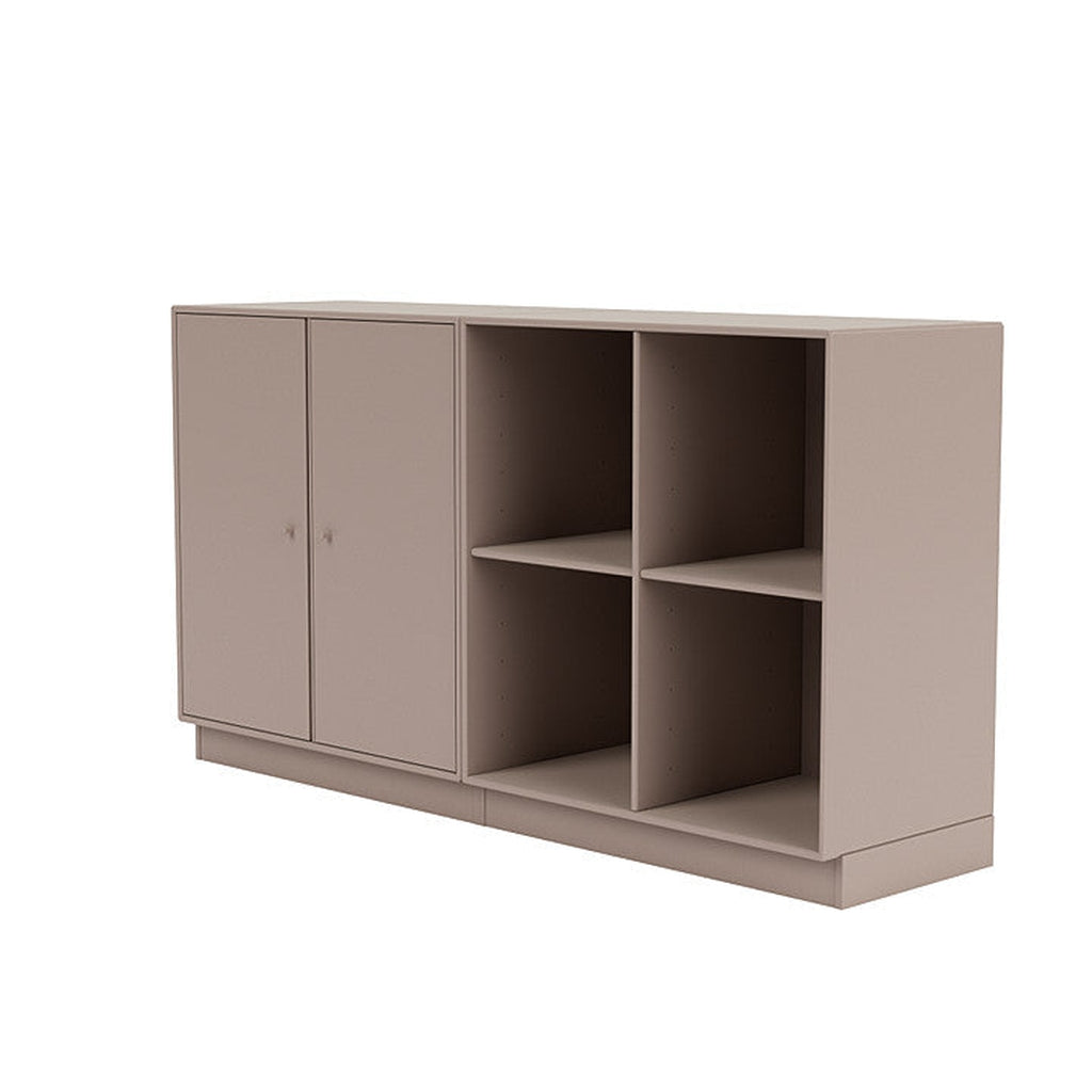 Montana Par Sideboard clásico con zócalo de 7 cm, champiñones marrón