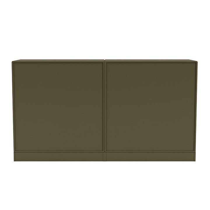 Coppia Montana Classic Sideboard con 7 cm Plinth, Origano Green