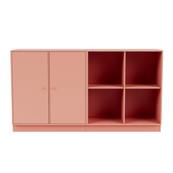 Montana Par Sideboard clásico con zócalo de 7 cm, ruibarbo rojo