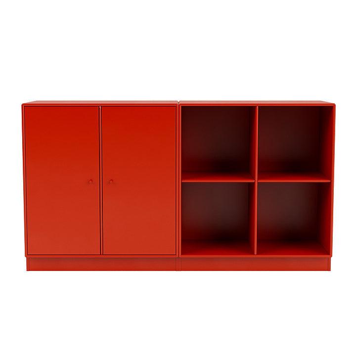 Coppia Montana Classic Sideboard con 7 cm Plinth, Rosership Red