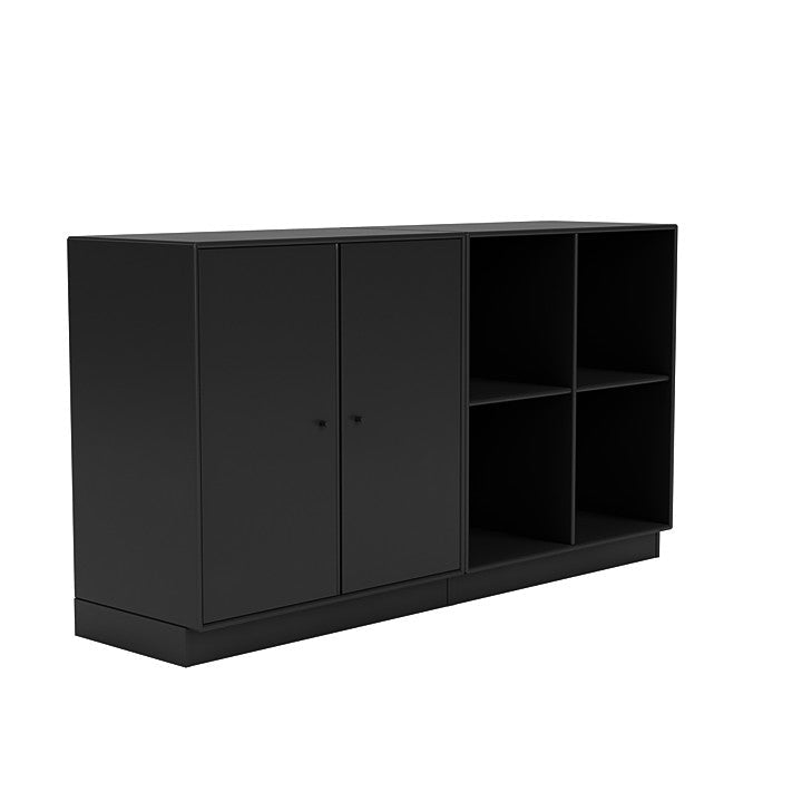 Montana -Paar klassisches Sideboard mit 7 cm Sockel, schwarz