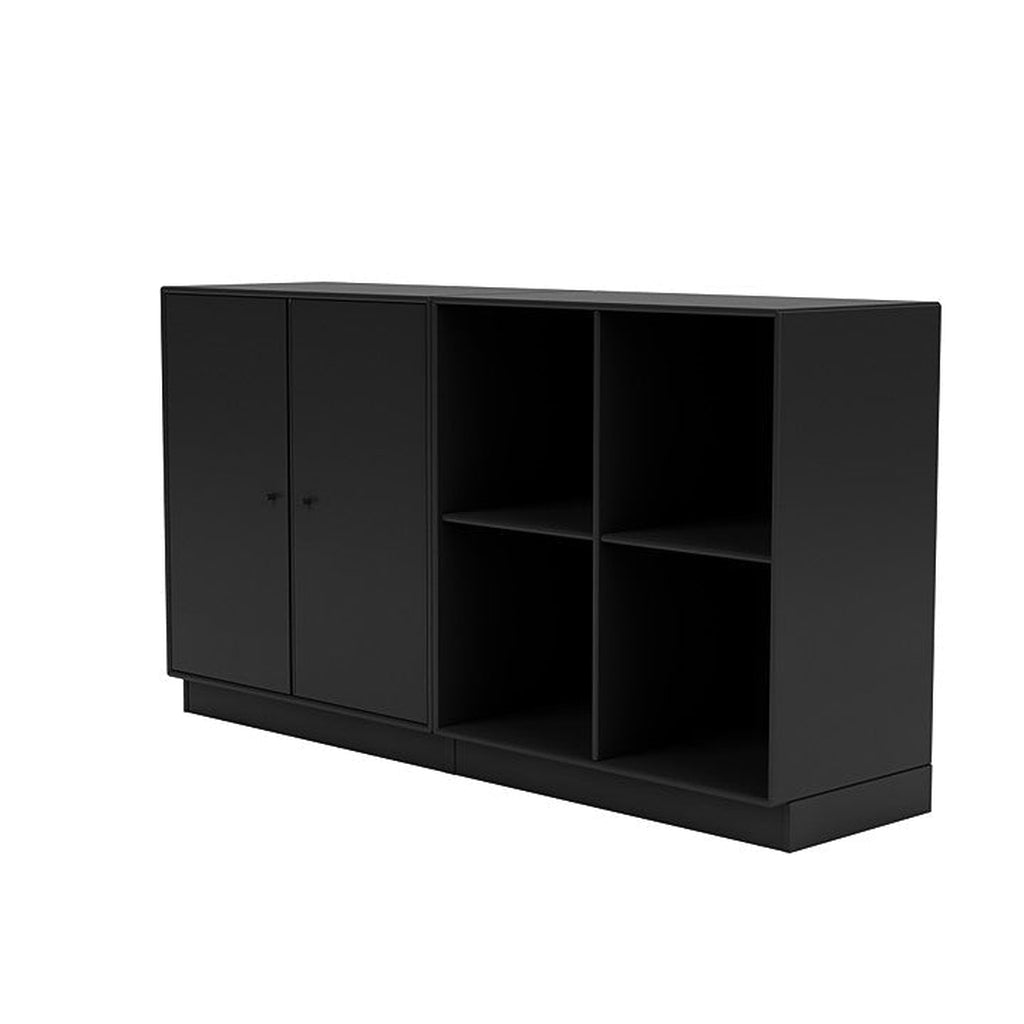 Montana -Paar klassisches Sideboard mit 7 cm Sockel, schwarz