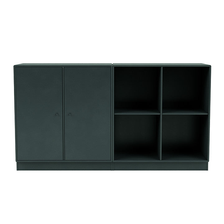 Coppia Montana Classic Sideboard con plinto da 7 cm, giada nera