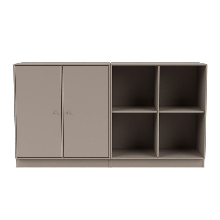 Montana paar klassiek dressoir met 7 cm plint, truffelgrijs