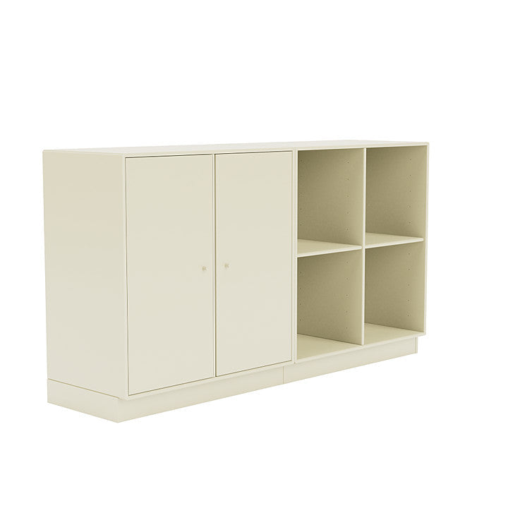 Coppia Montana Classic Sideboard con plinto da 7 cm, Bianco alla vaniglia