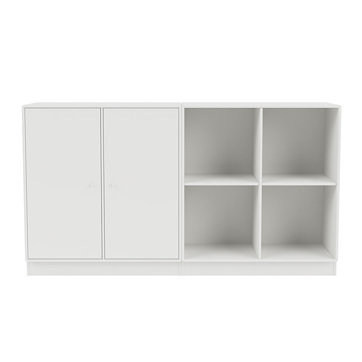 Montana coppia classica sideboard con plinto da 7 cm, bianco