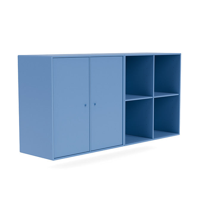 Montana Pair Classic Bookboard avec rail de suspension, bleu azur