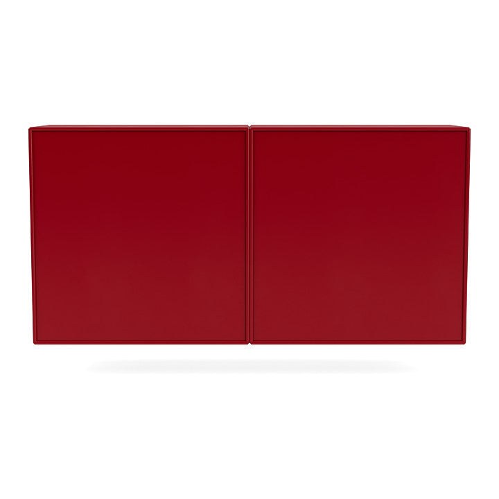 Montana Pair Classic Bookboard avec rail de suspension, rouge de betterave