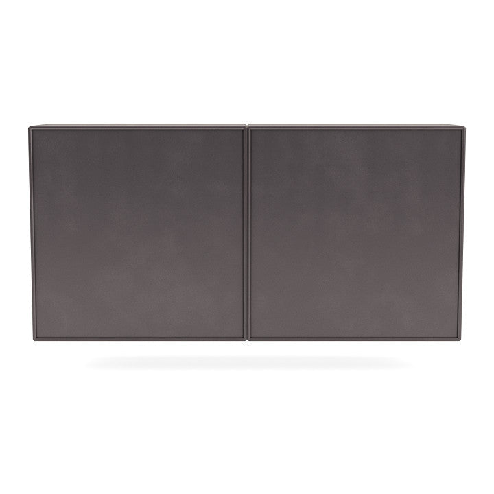 Montana Pair Classic Bookboard avec rail de suspension, café marron