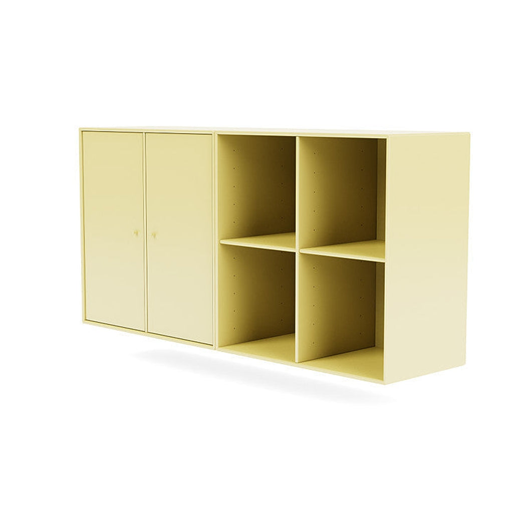 Coppia Montana Classic Sideboard con binario di sospensione, camomilla giallo