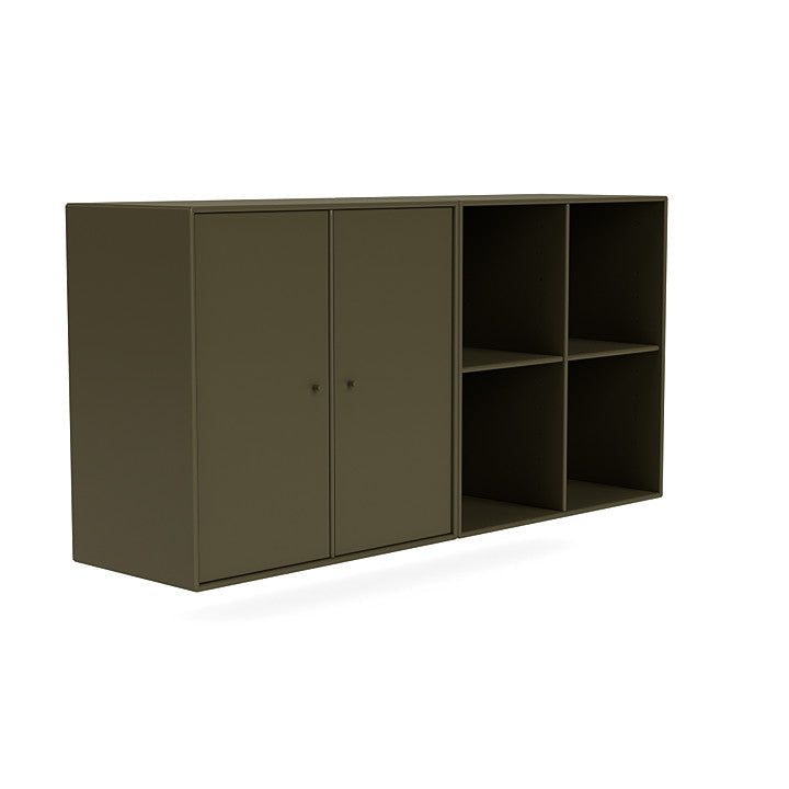 Coppia Montana Classic Sideboard con rotaia a sospensione, Oregano Green