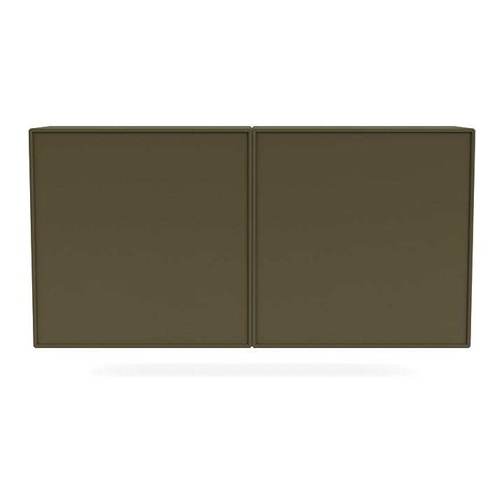 Montana Pair Classic Bookboard avec rail de suspension, vert origan