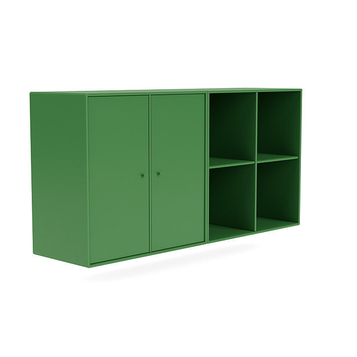 Montana paar klassiek dressoir met ophangrail, Parsley Green