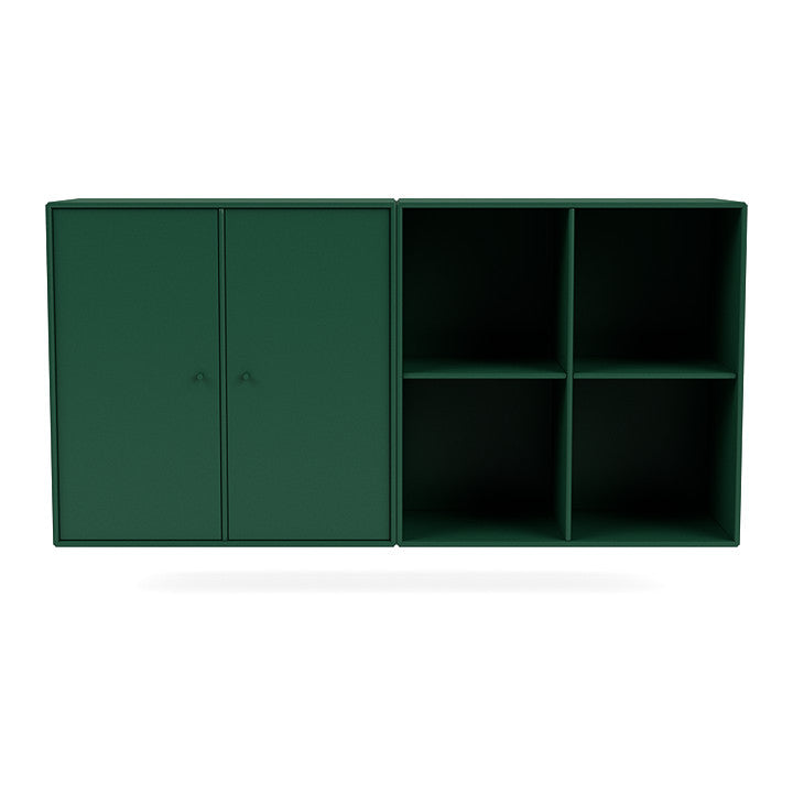 Montana Pair Classic Sideboard With Suspension Rail, Pine Green