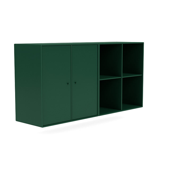 Montana paar klassiek dressoir met ophangrail, Pine Green