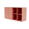 Coppia Montana Classic Sideboard con binario di sospensione, rosso rabarbaro