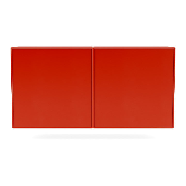 Coppia Montana Classic Sideboard con binario di sospensione, rosa rossa