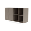 Coppia Montana Classic Classic Sideboard con rotaia a sospensione, grigio al tartufo