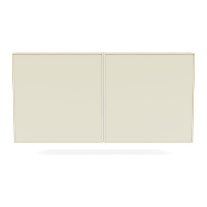 Montana Pair Classic Bookboard avec rail de suspension, Vanille White