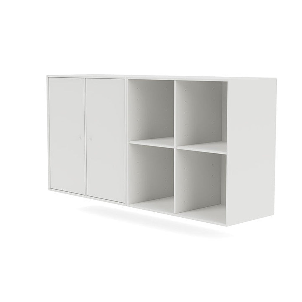 Coppia Montana Classic Sideboard con binario di sospensione, bianco