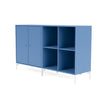 Montana Pair Classic Sideboard With Legs, Azure Blue/Snow White