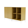 Montana coppia la classica sideboard con gambe, cumino/neve bianca