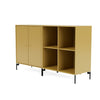 Coppia Montana Classic Sideboard con gambe, cumino/nero