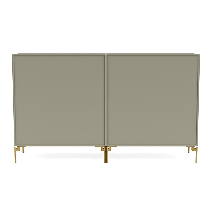 Coppia Montana Classic Sideboard con gambe, finocchio/ottone