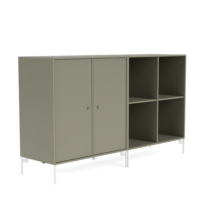 Montana coppia la classica sideboard con gambe, finocchio/neve