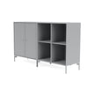 Montana Paar klassisches Sideboard mit Beinen, Fjord/Matt Chrome