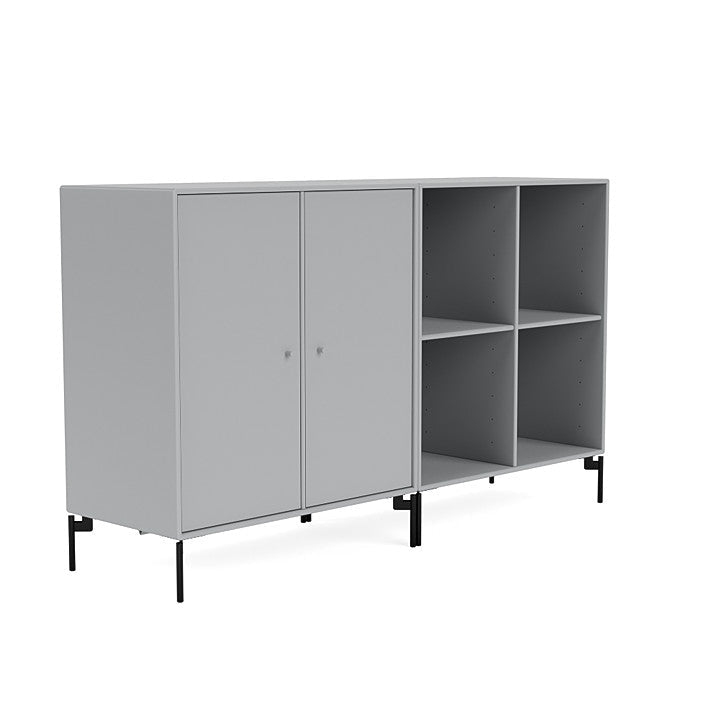 Coppia Montana Classic Sideboard con gambe, fjord/nero