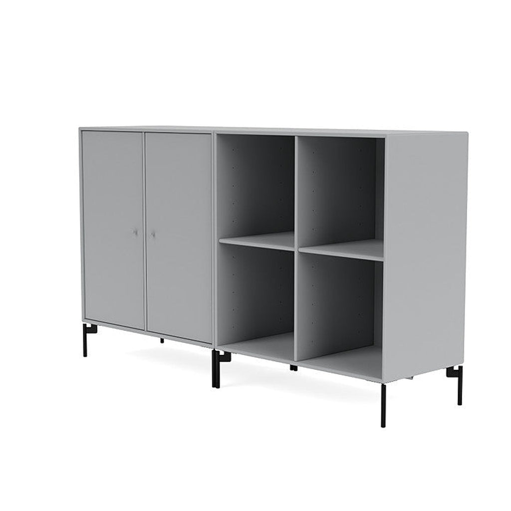 Coppia Montana Classic Sideboard con gambe, fjord/nero