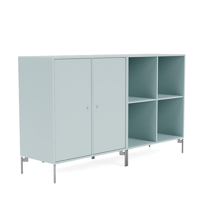 Coppia Montana Classic Sideboard con gambe, Flint/Matt Chrome