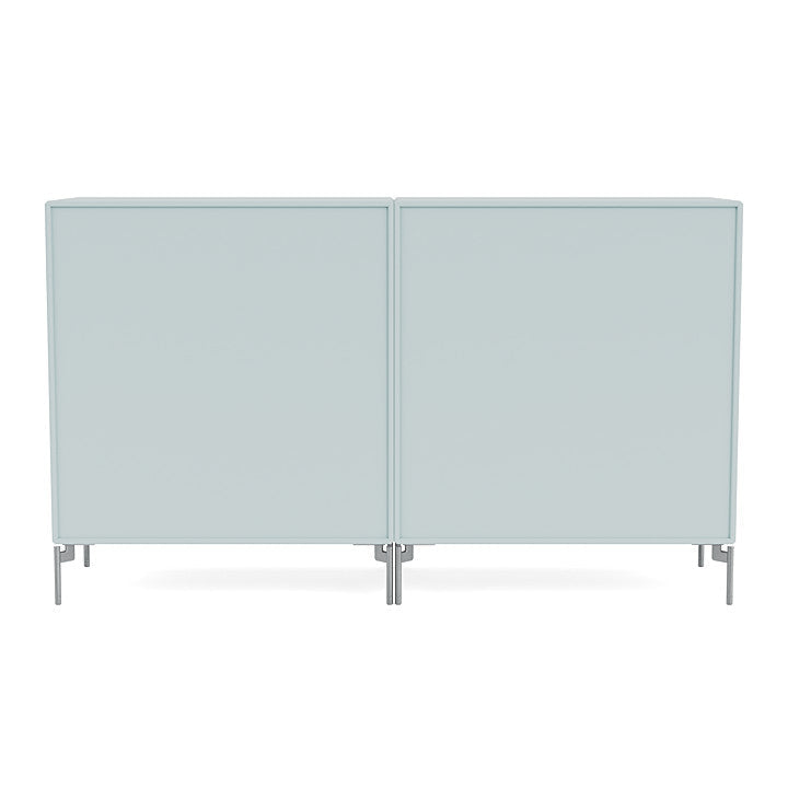 Coppia Montana Classic Sideboard con gambe, Flint/Matt Chrome