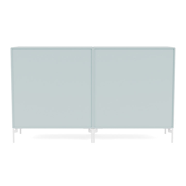 Coppia Montana Classic Sideboard con gambe, pietra focaia/neve