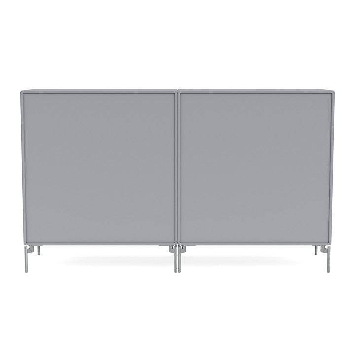 Montana Pair Classic Sideboard With Legs, Graphic/Matt Chrome