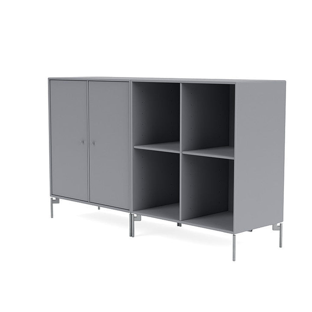 Montana Coppia Classic Classic Sideboard con gambe, graphic/Matt Chrome