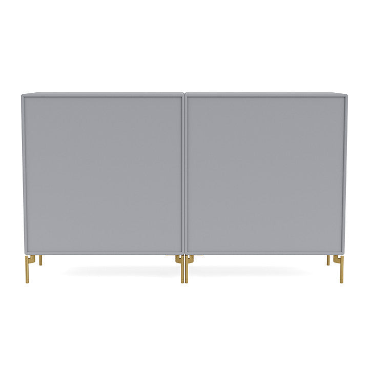 Coppia Montana Classic Sideboard con gambe, grafica/ottone