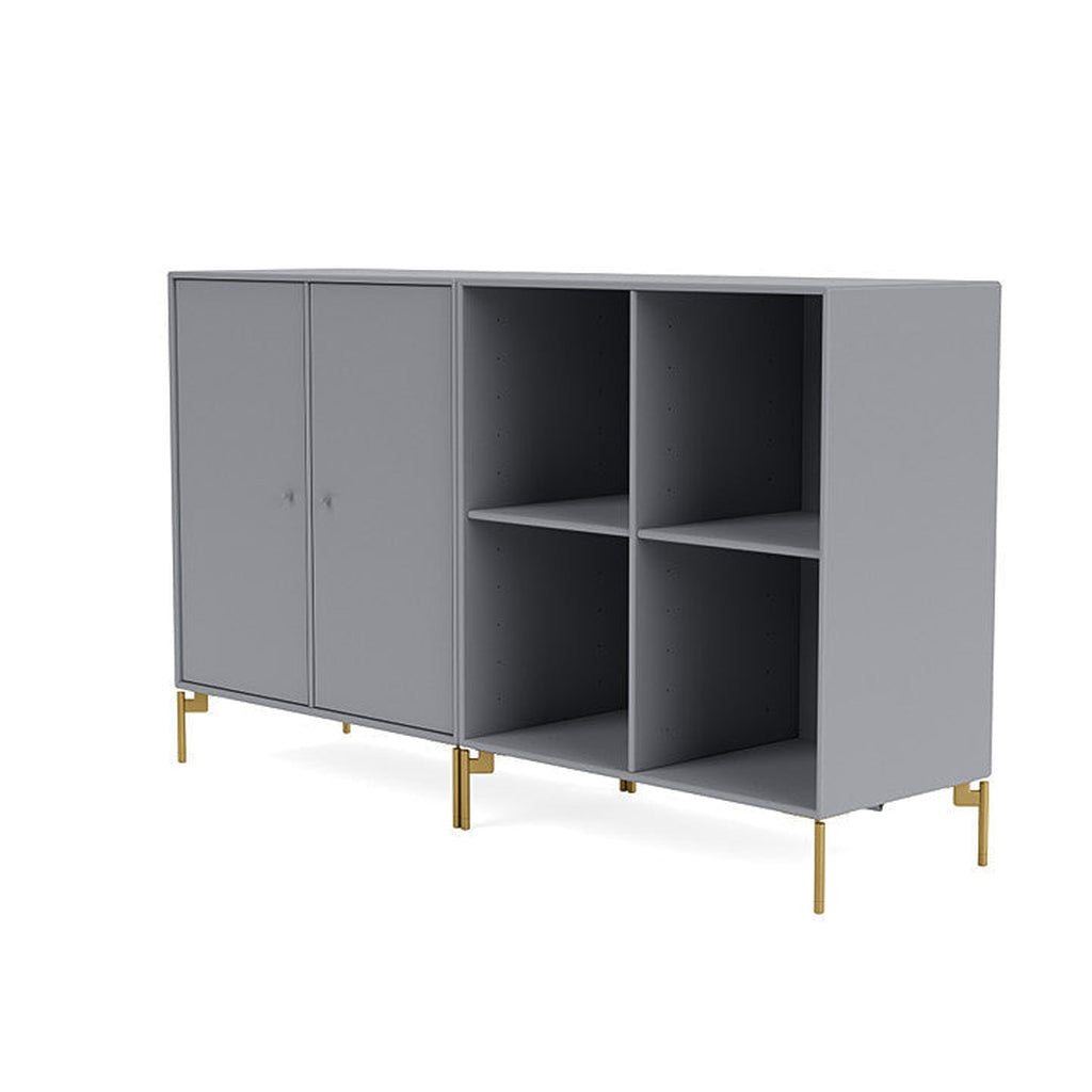 Coppia Montana Classic Sideboard con gambe, grafica/ottone