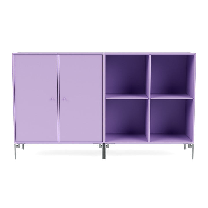 Montana Coppia Classic Sideboard con gambe, Iris/Matt Chrome