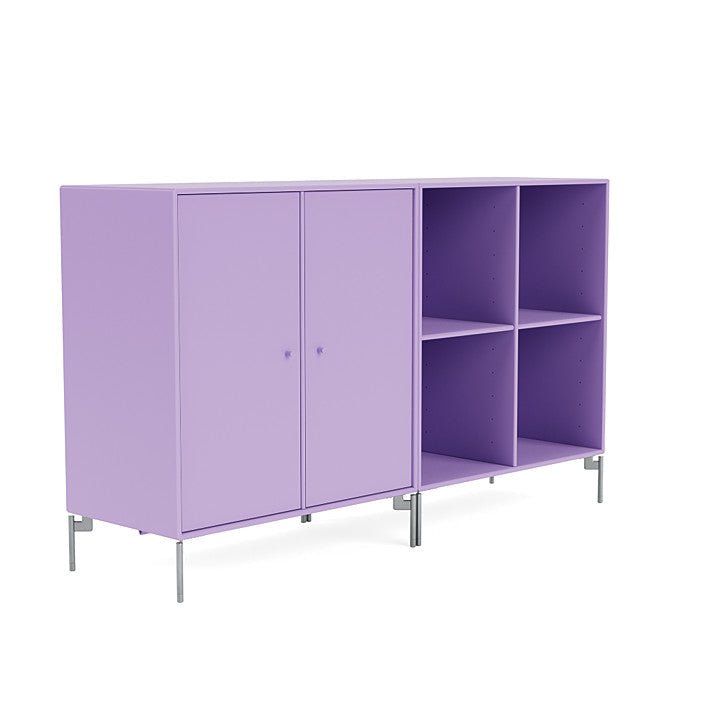 Montana Paar klassisches Sideboard mit Beinen, Iris/Matt Chrome