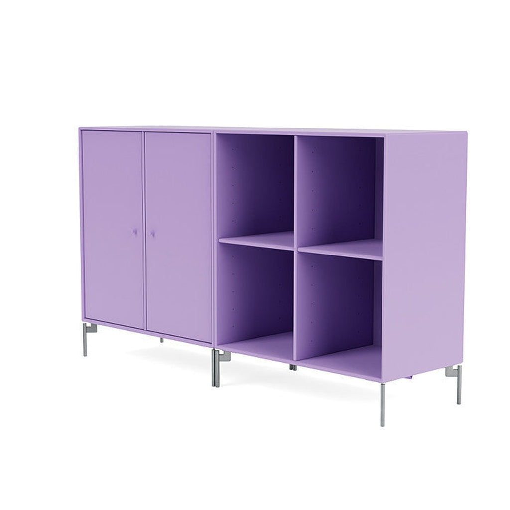 Montana Par Sideboard clásico con piernas, Iris/Matt Chrome