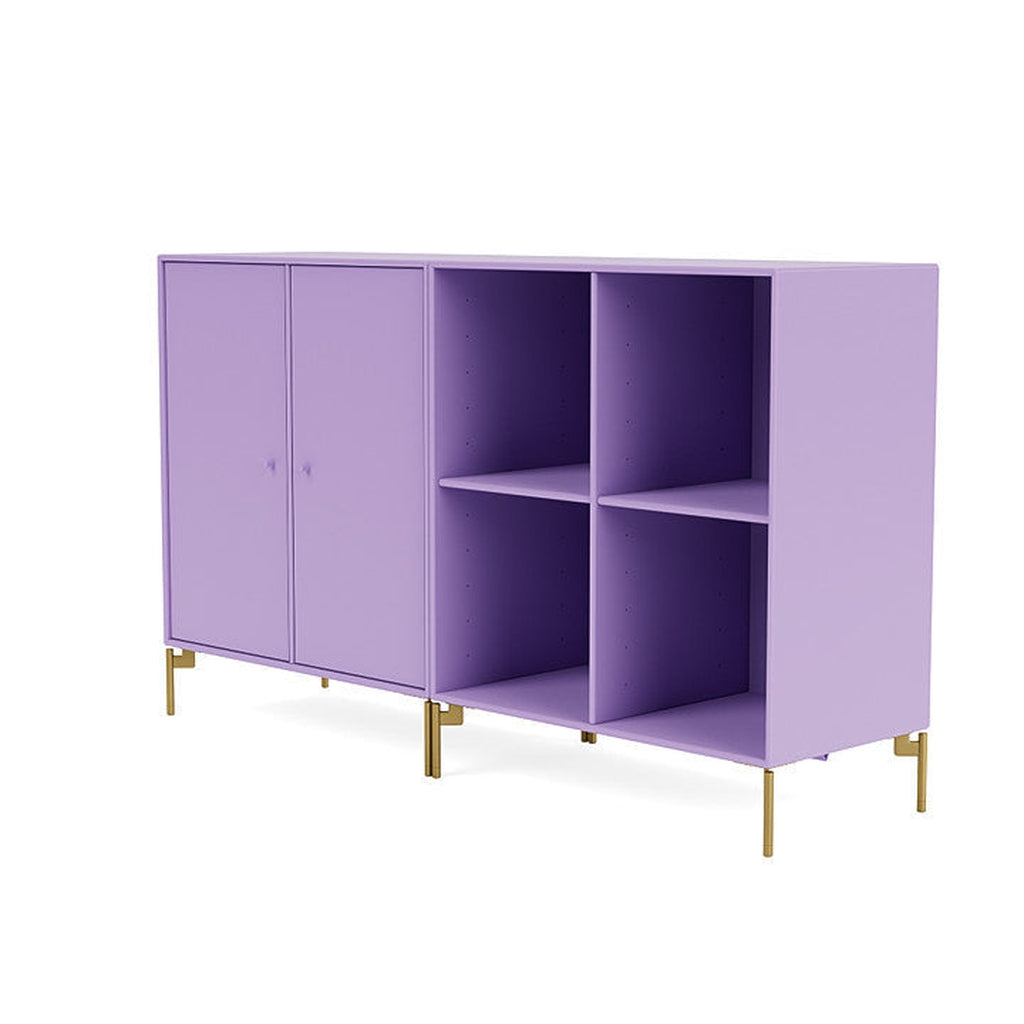 Coppia Montana Classic Sideboard con gambe, iris/ottone