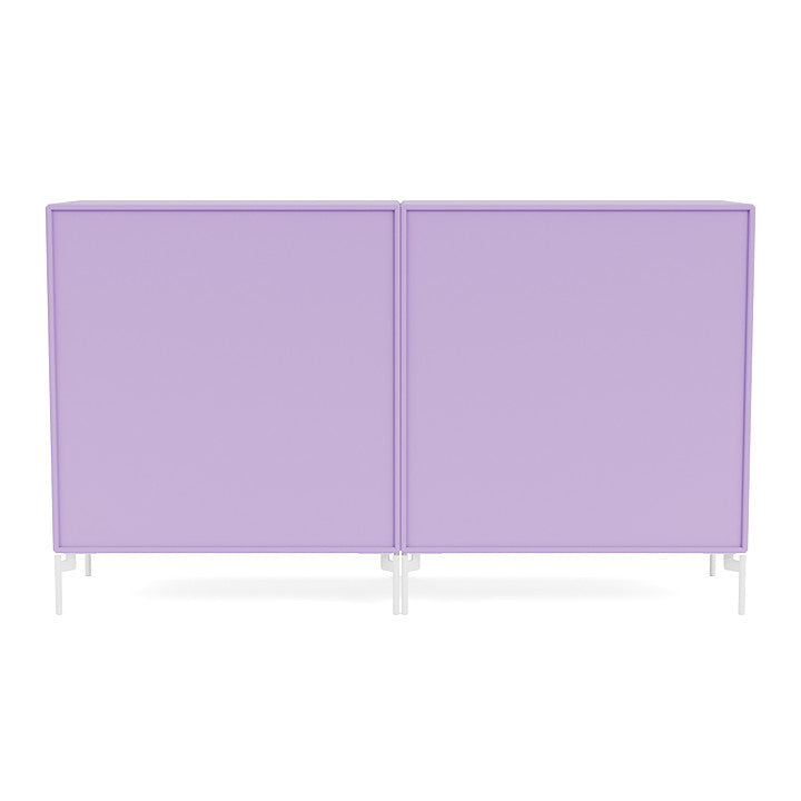 Montana Paar klassisches Sideboard mit Beinen, Iris/Schneewittchen