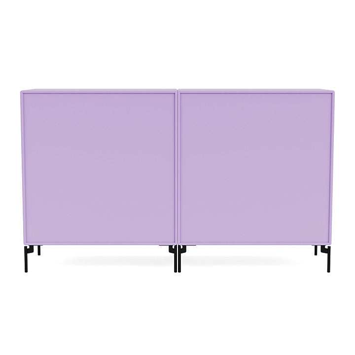 Montana coppia la classica sideboard con gambe, iris/nero