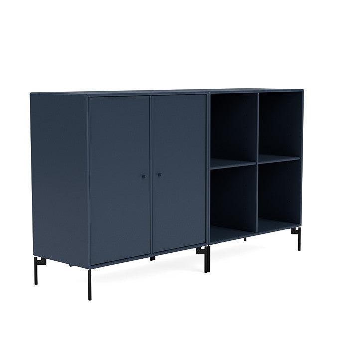 Coppia Montana Classic Sideboard con gambe, ginepro/nero