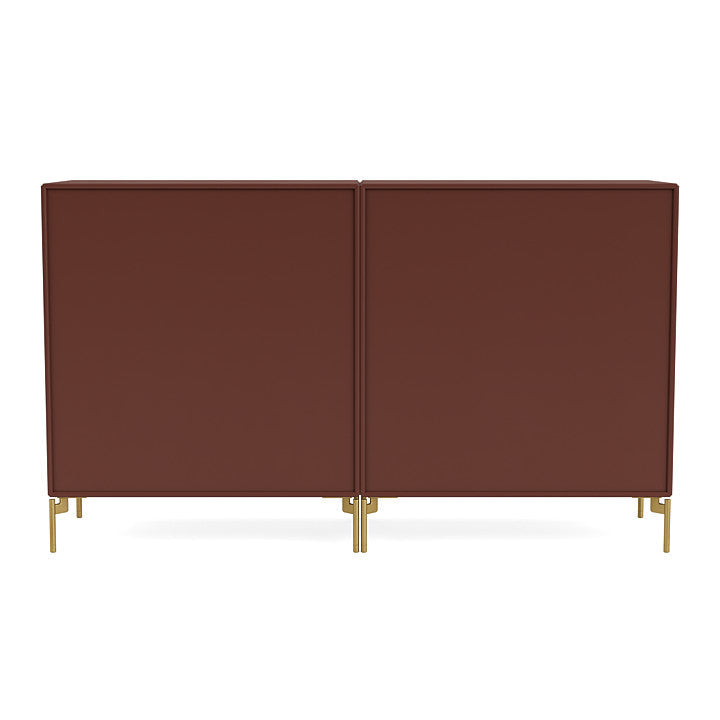 Montana Pair Classic Sideboard With Legs, Masala/Brass