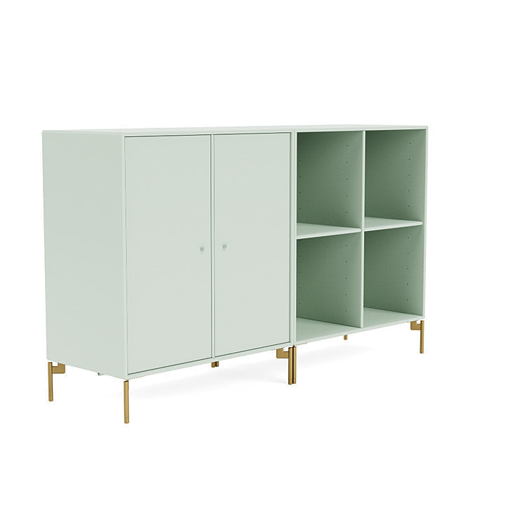 Coppia Montana Classic Sideboard con gambe, nebbia/ottone