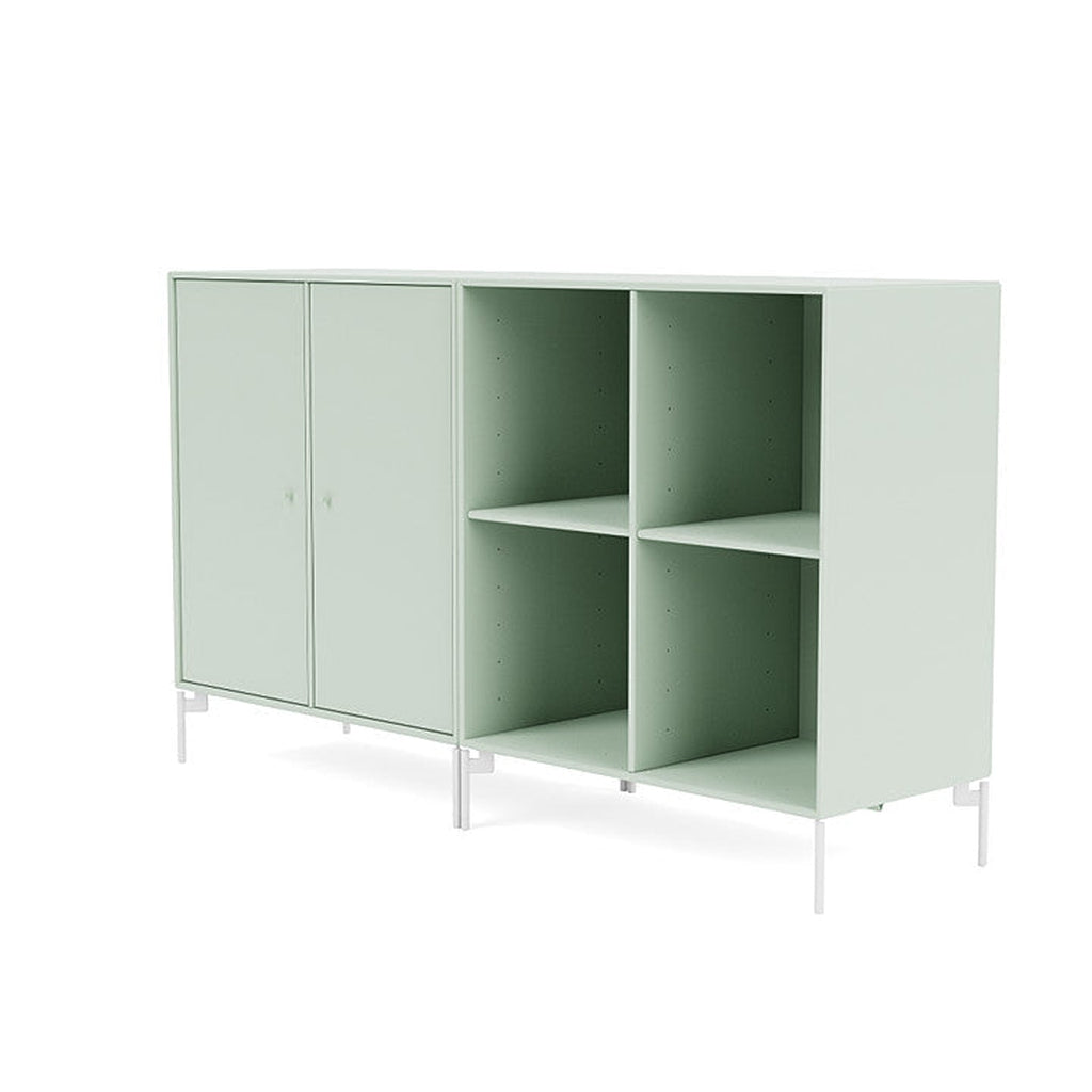 Montana coppia la classica sideboard con gambe, nebbia/neve bianca