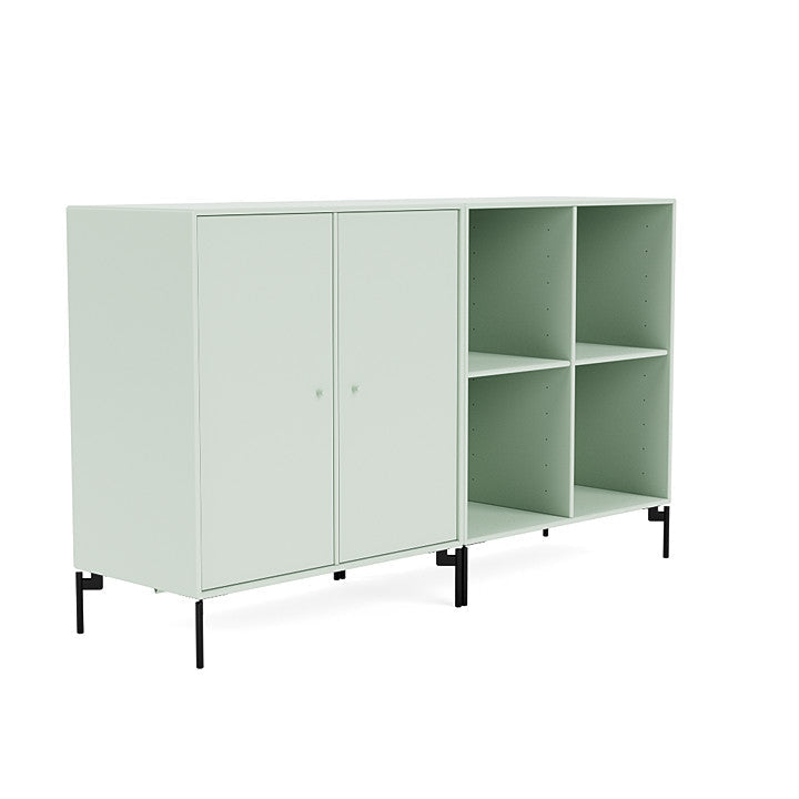 Coppia Montana Classic Sideboard con gambe, nebbia/nero